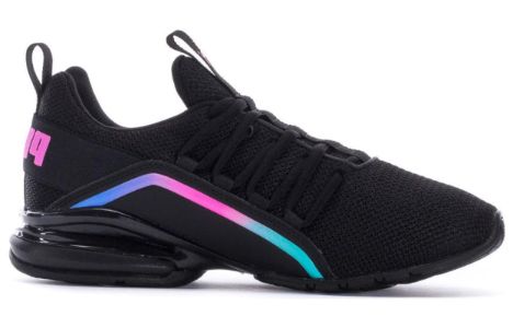 PUMA Axelion Mesh Fade 'Black/Luminous Pink' 377178-01 sold by KicksCrew