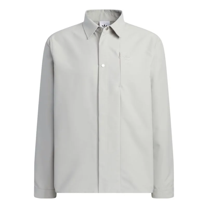 Adidas Utility Long-Sleeve Shirt 'Grey' IK3708 sold by KicksCrew