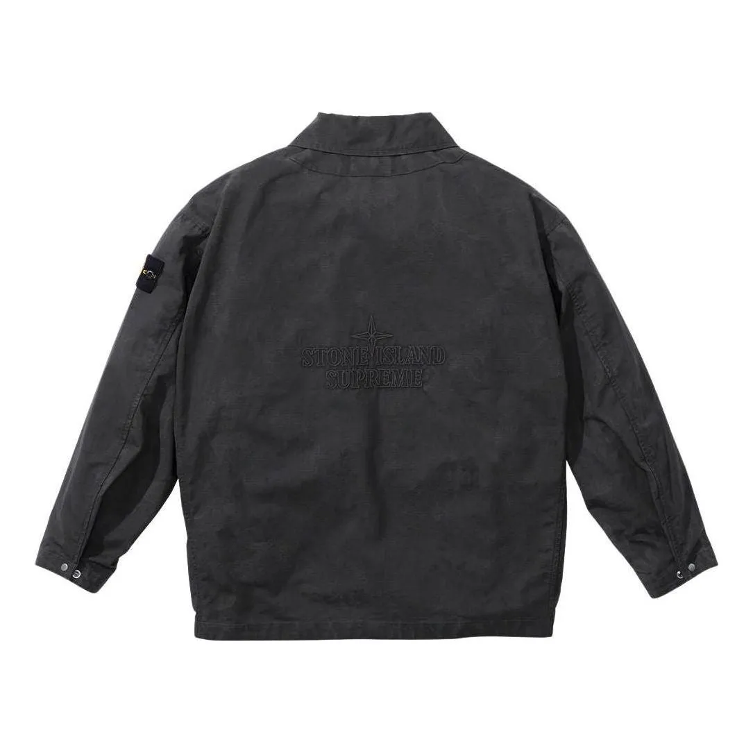 Supreme x Stone Islacnd Reactive Ice Camo Ripstop Jacket 'Black' SUP-SS22-719 sold by KicksCrew product image thumbnail 2