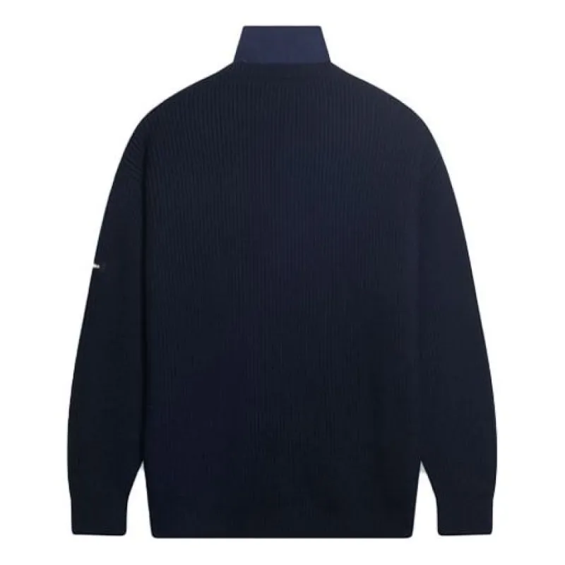 Balenciaga Layered Tromp Loeil Knit Sweater 'Navy' 675274T16118065 sold by KicksCrew