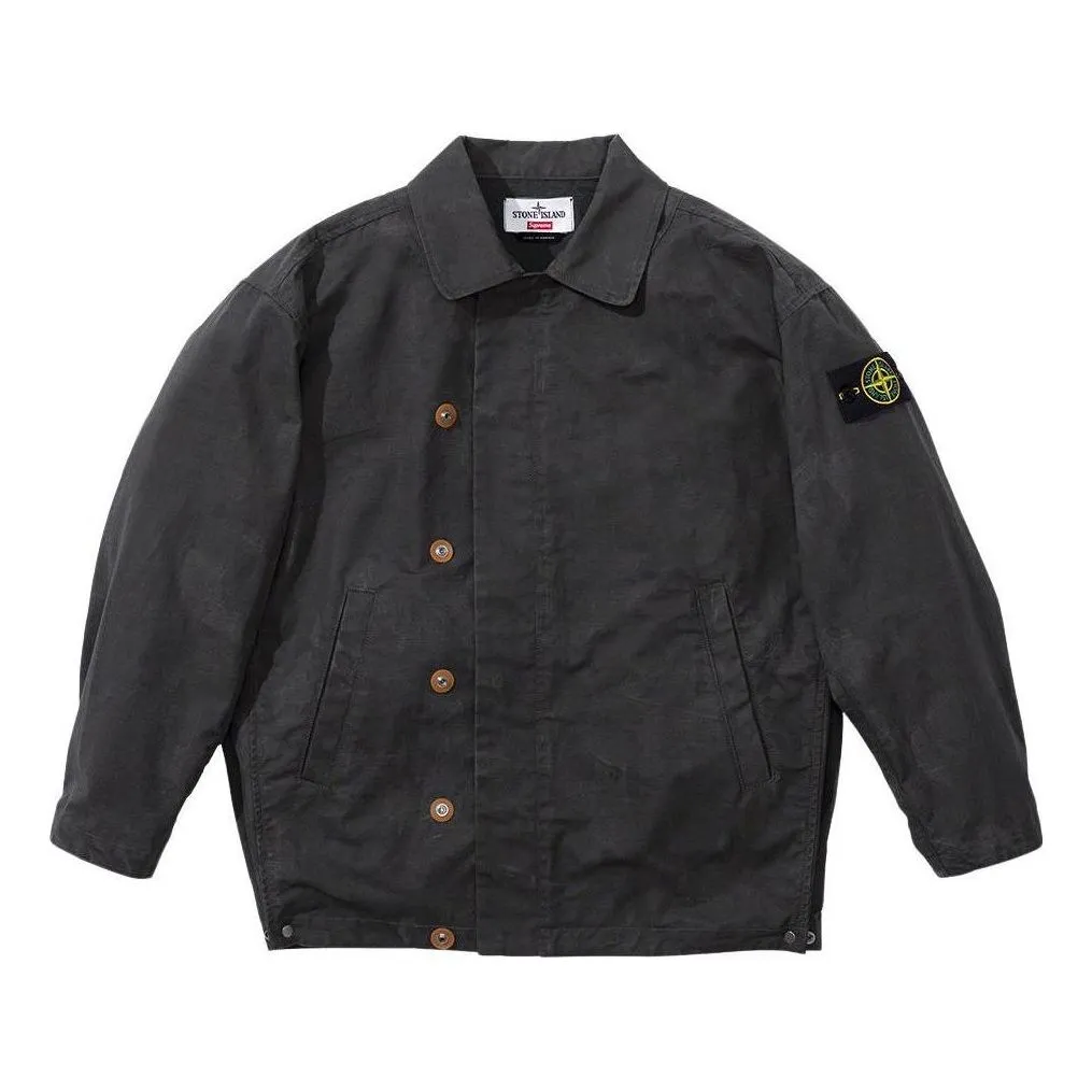 Supreme x Stone Islacnd Reactive Ice Camo Ripstop Jacket 'Black' SUP-SS22-719 sold by KicksCrew