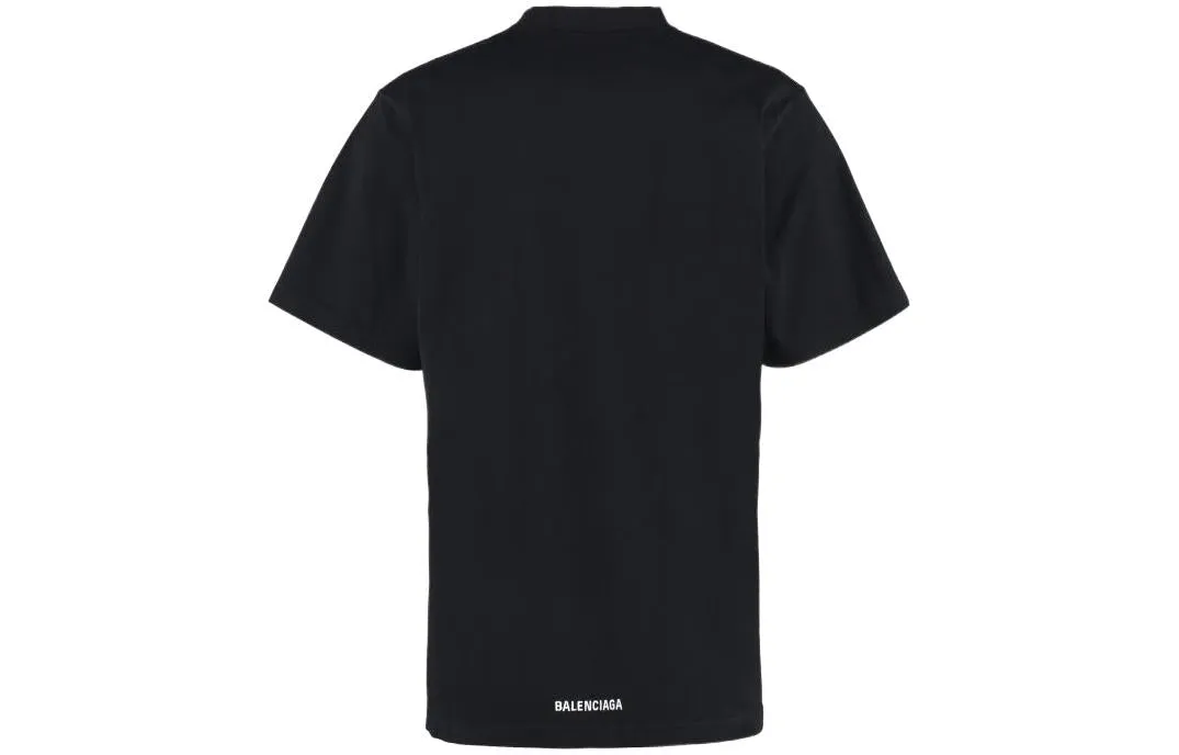 Balenciaga Back Hem Long T-Shirt Boxy Fit 'Black' 681045TLVH91070 sold by KicksCrew product image thumbnail 2