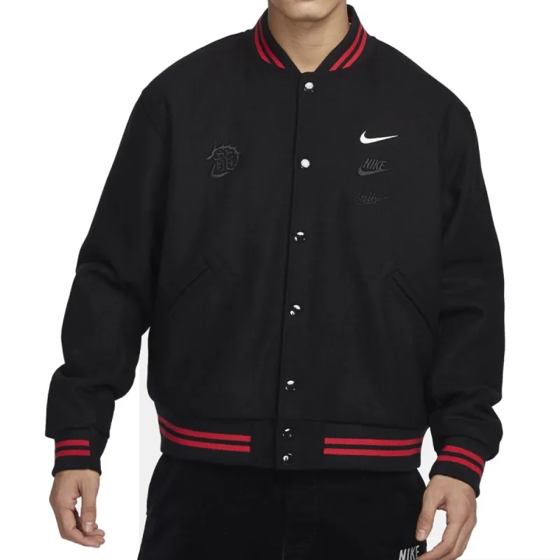 Nike CNY Basaball Jacket 'Year Of The Dragon' FZ6372-010 sold by KicksCrew