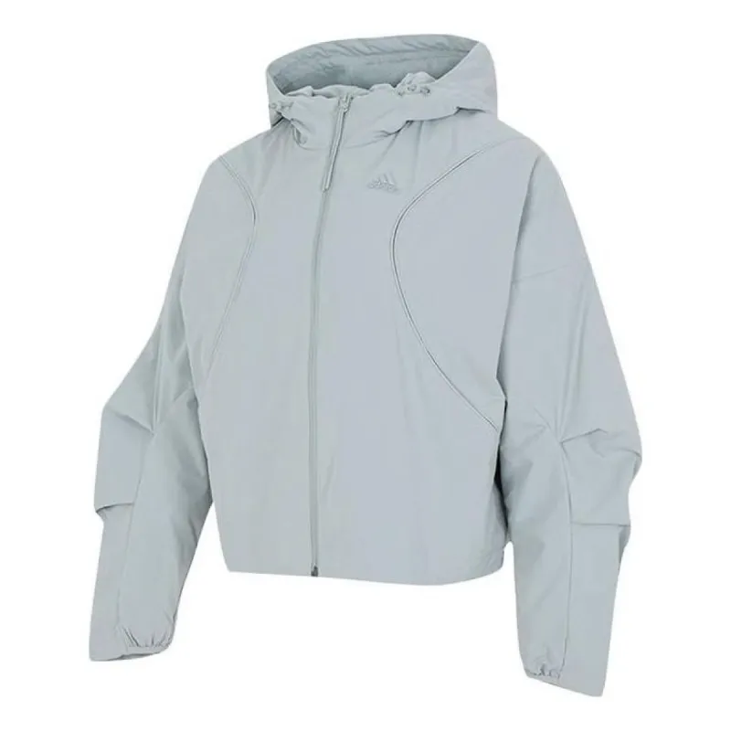 (WMNS) Adidas City ESC Woven Jackets 'Grey' IP7036 sold by KicksCrew