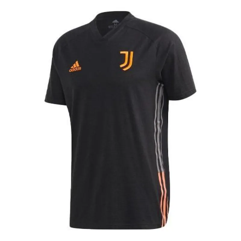 adidas Juventus Travel Tee 'Black App Signal Orange' FR4209 sold by KicksCrew