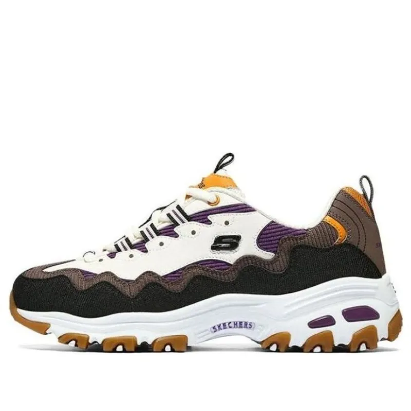 (WMNS) Skechers D'lites 1.0 'White Black Brown' 896273-NTMT sold by KicksCrew
