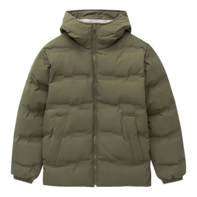 New Balance Warm Puffer Jacket 'Olive Green' AMJ24375-DMO sold by KicksCrew