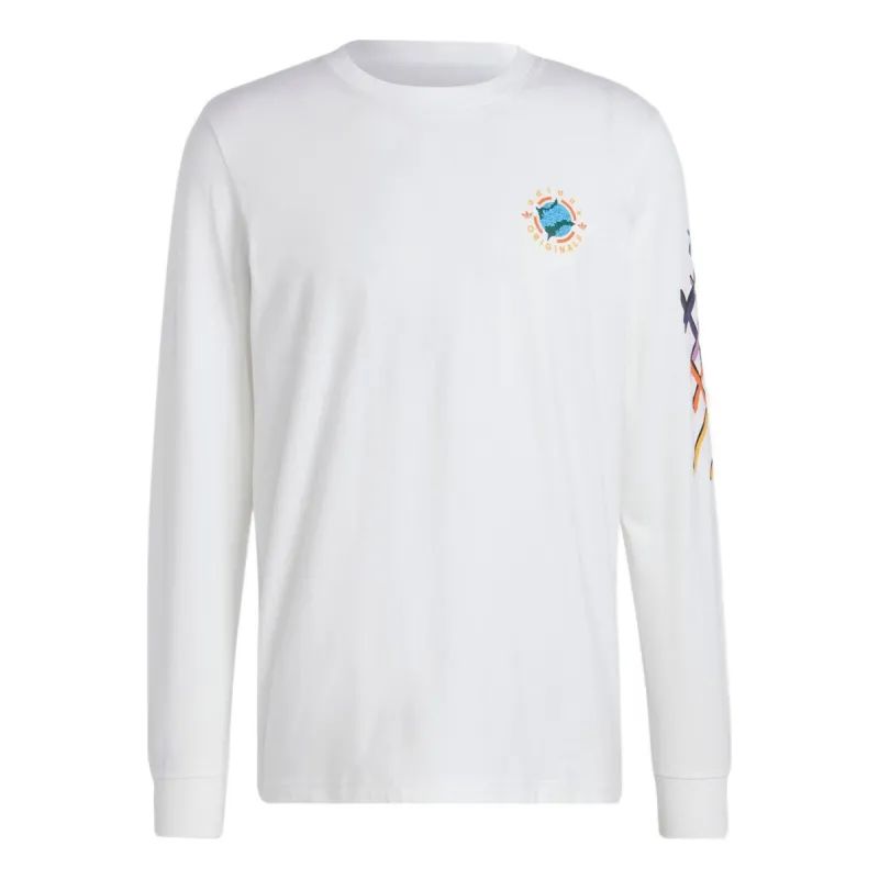 adidas originals Wander Hour Long Sleeve Tee 'White' II8468 sold by KicksCrew