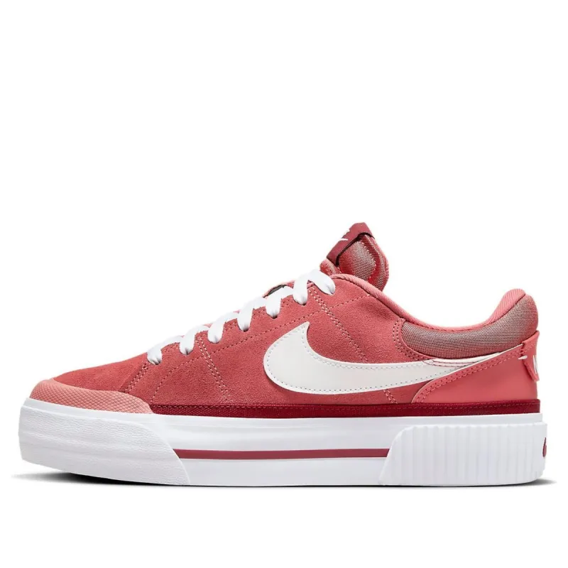 (WMNS) Nike Court Legacy Lift 'Red White' FJ1986-600 sold by KicksCrew