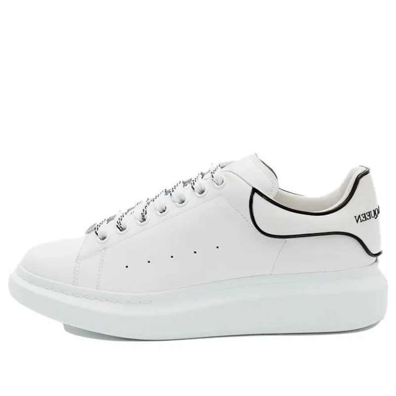 Alexander McQueen Oversized Sneaker 'White Black Trim' 625156WHXMT9074 sold by KicksCrew