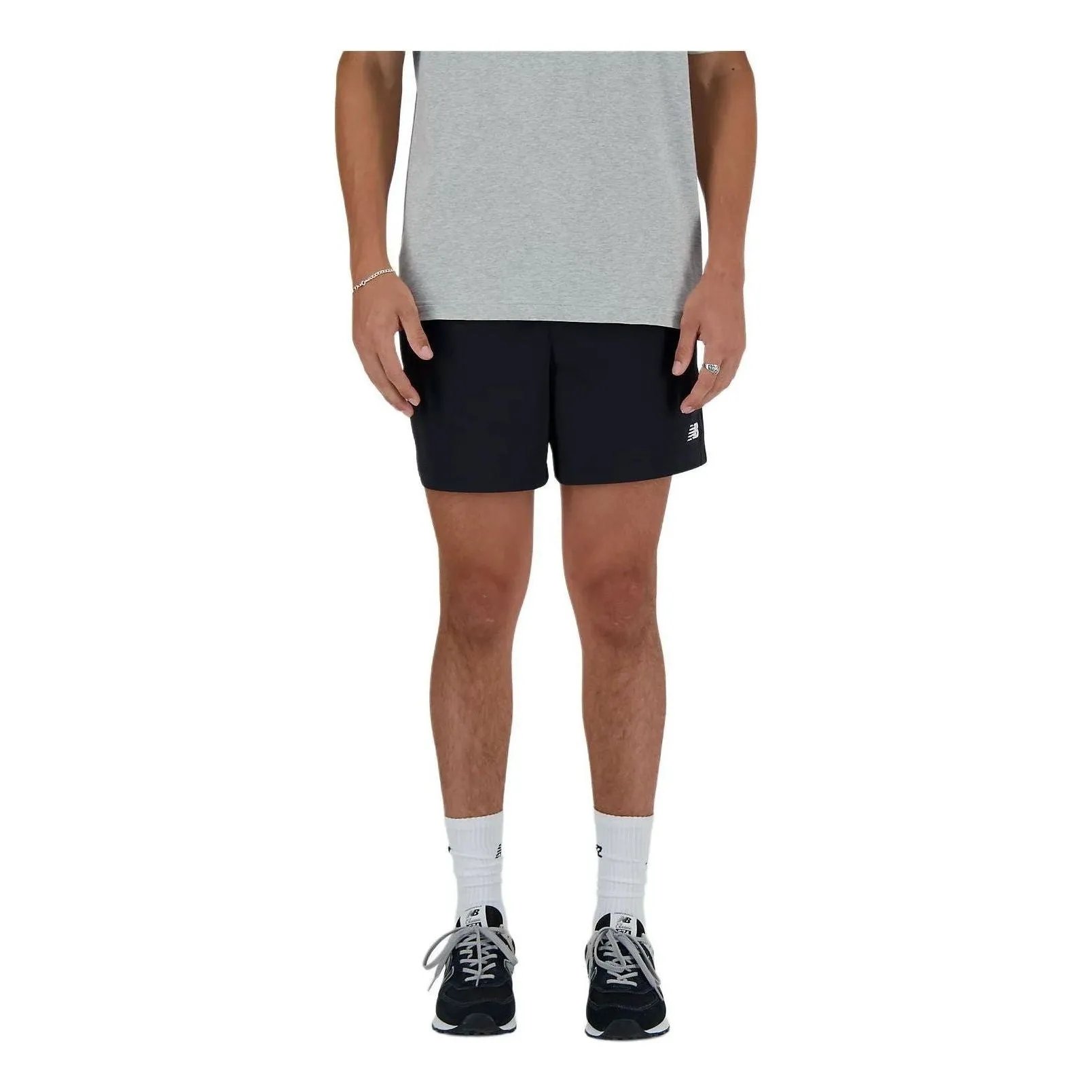 New Balance Athletics Stretch Woven Short 5" 'Black' MS41517-BK sold by KicksCrew