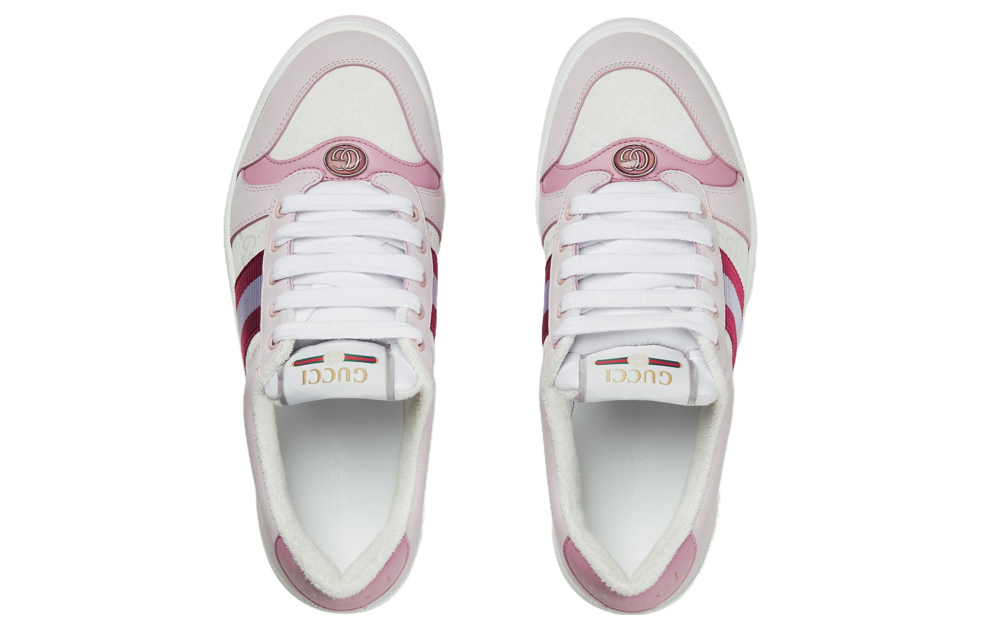 (WMNS) GUCCI Screener Low-Top Sneakers 'White Pink' 677423-HVKI0-9090 sold by KicksCrew product image thumbnail 3