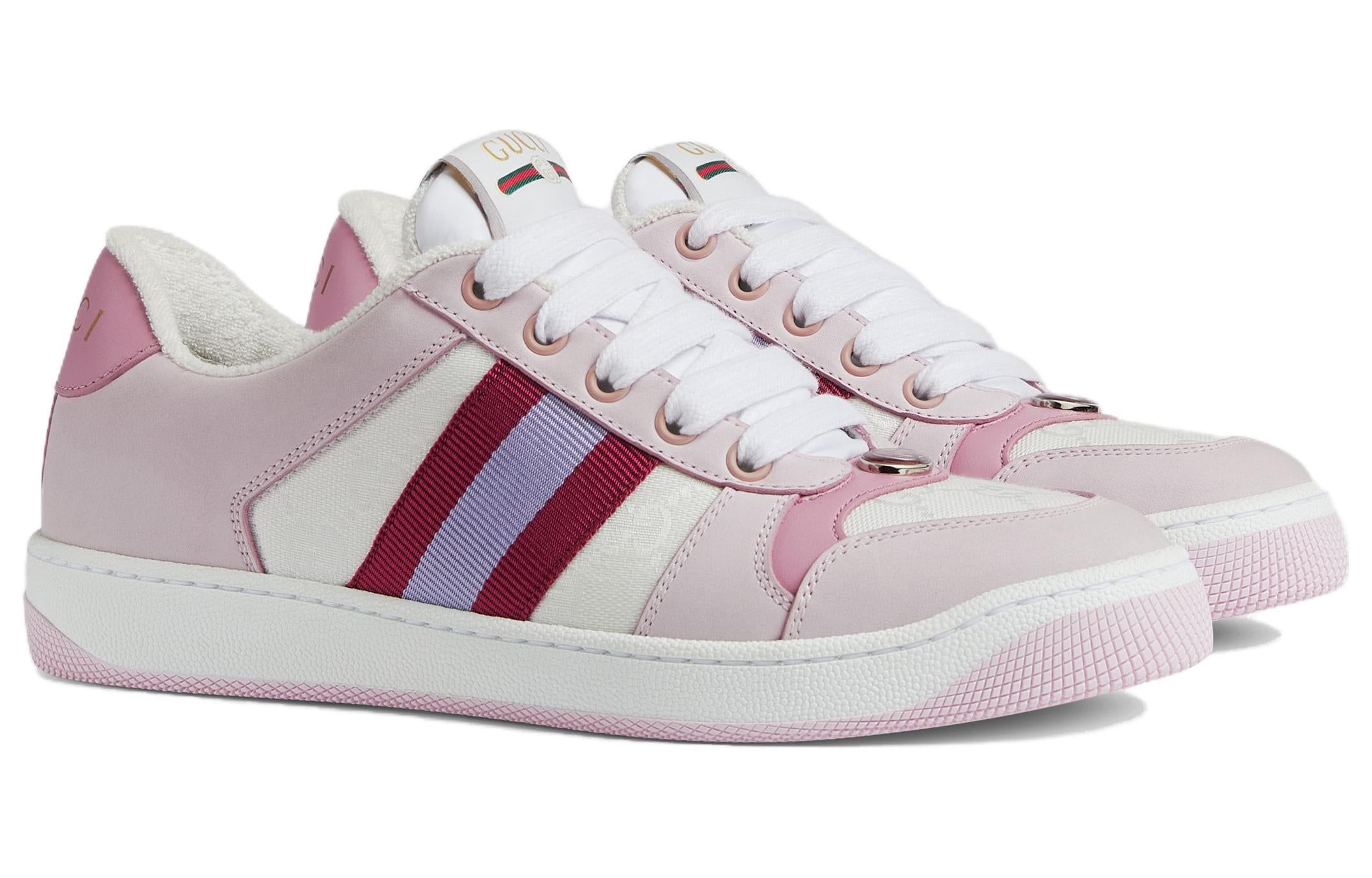 (WMNS) GUCCI Screener Low-Top Sneakers 'White Pink' 677423-HVKI0-9090 sold by KicksCrew product image thumbnail 2