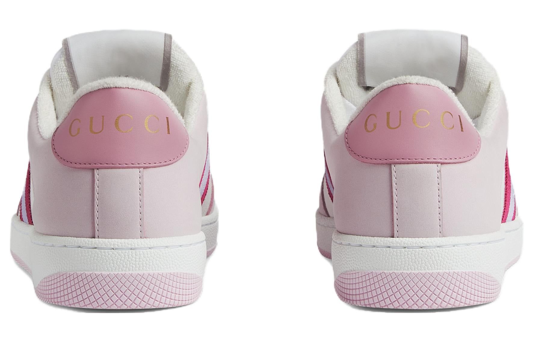 (WMNS) GUCCI Screener Low-Top Sneakers 'White Pink' 677423-HVKI0-9090 sold by KicksCrew product image thumbnail 4