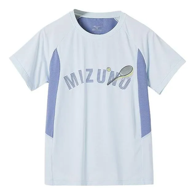 (GS) Mizuno Casual T-shirt 'Blue' T1239 sold by KicksCrew