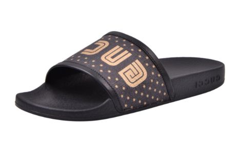 (WMNS) Gucci Guccy Slide 'Black Gold' 519996-9QR10-1085 sold by KicksCrew