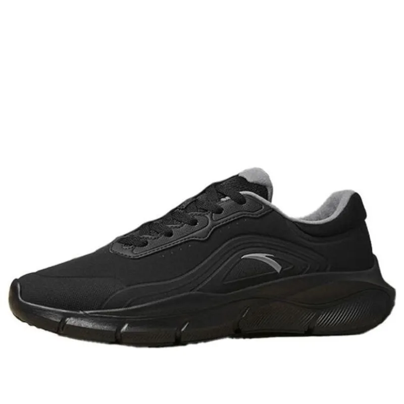 ANTA Leather Badminton Shoes 'Black Grey' 112347790-6 sold by KicksCrew