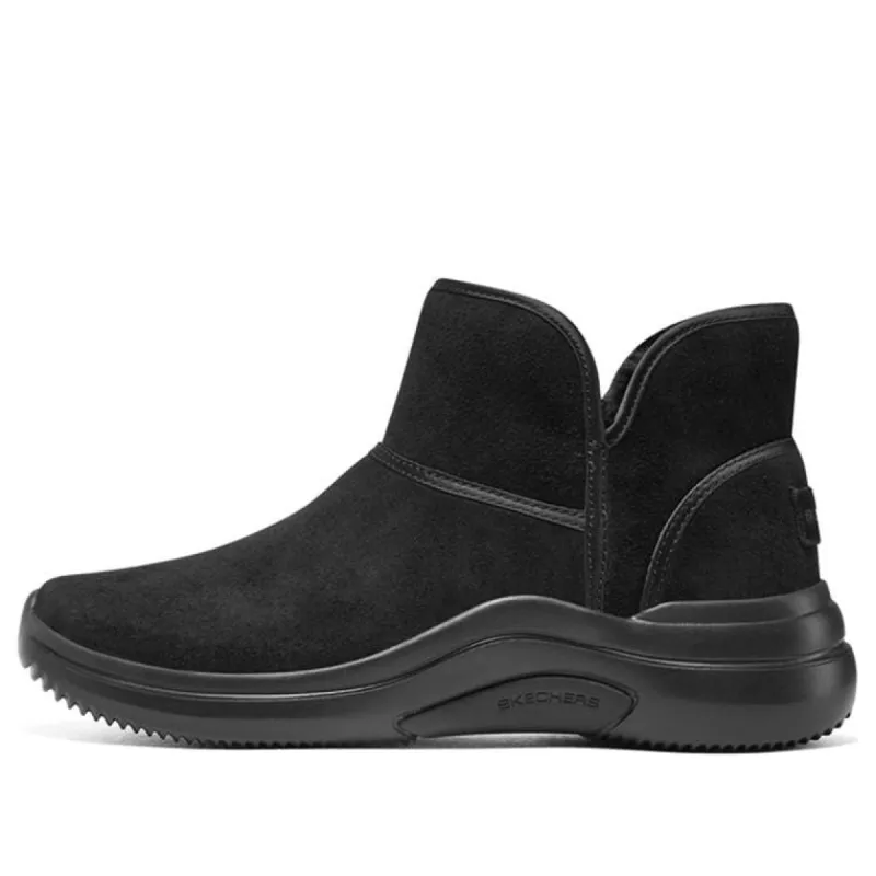 (WMNS) Skechers Snow Sneakers Boots 'Black' 144279-BBK sold by KicksCrew