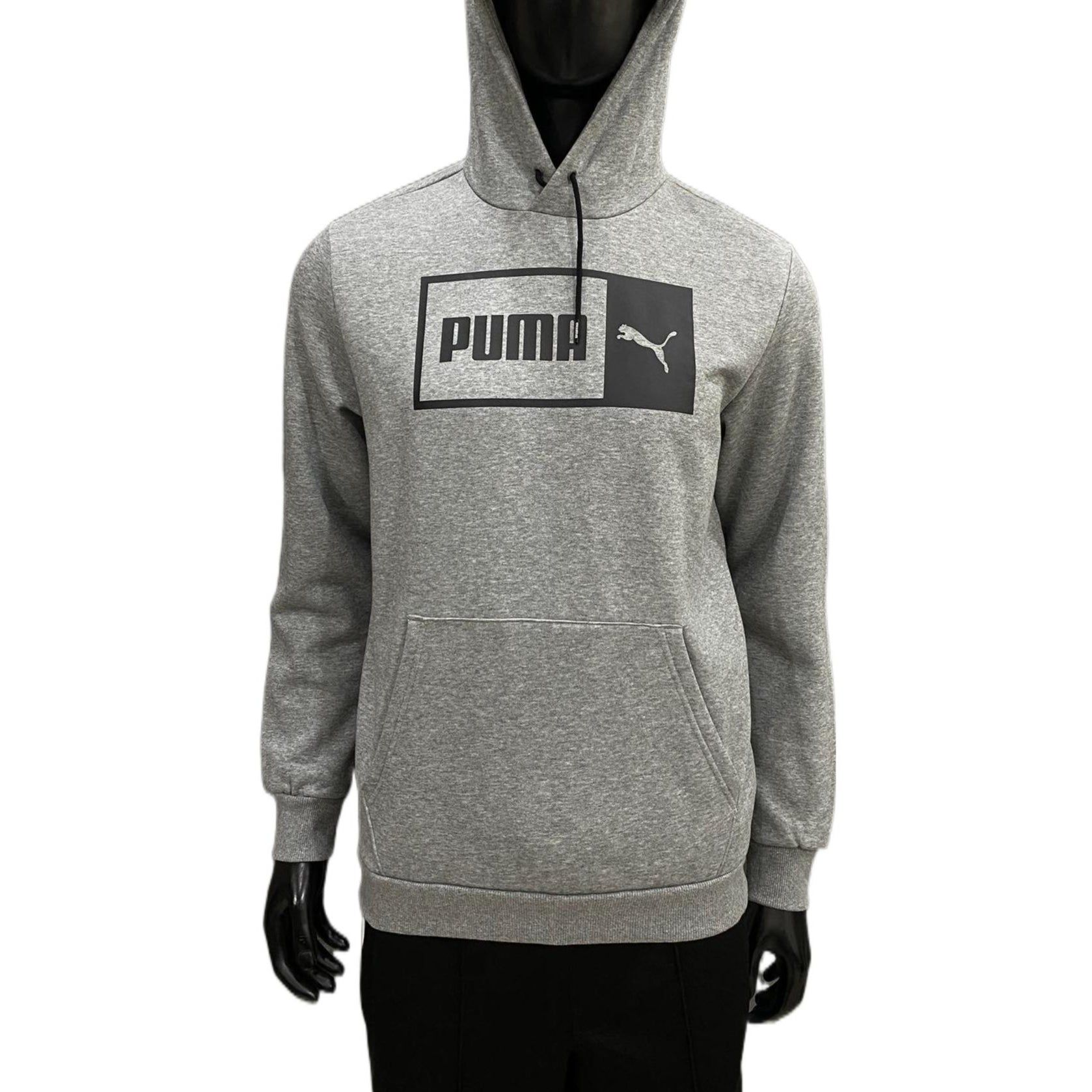 Puma Split Logo Heathered Hoodie 'Grey' 848222-03 sold by KicksCrew product image thumbnail 3