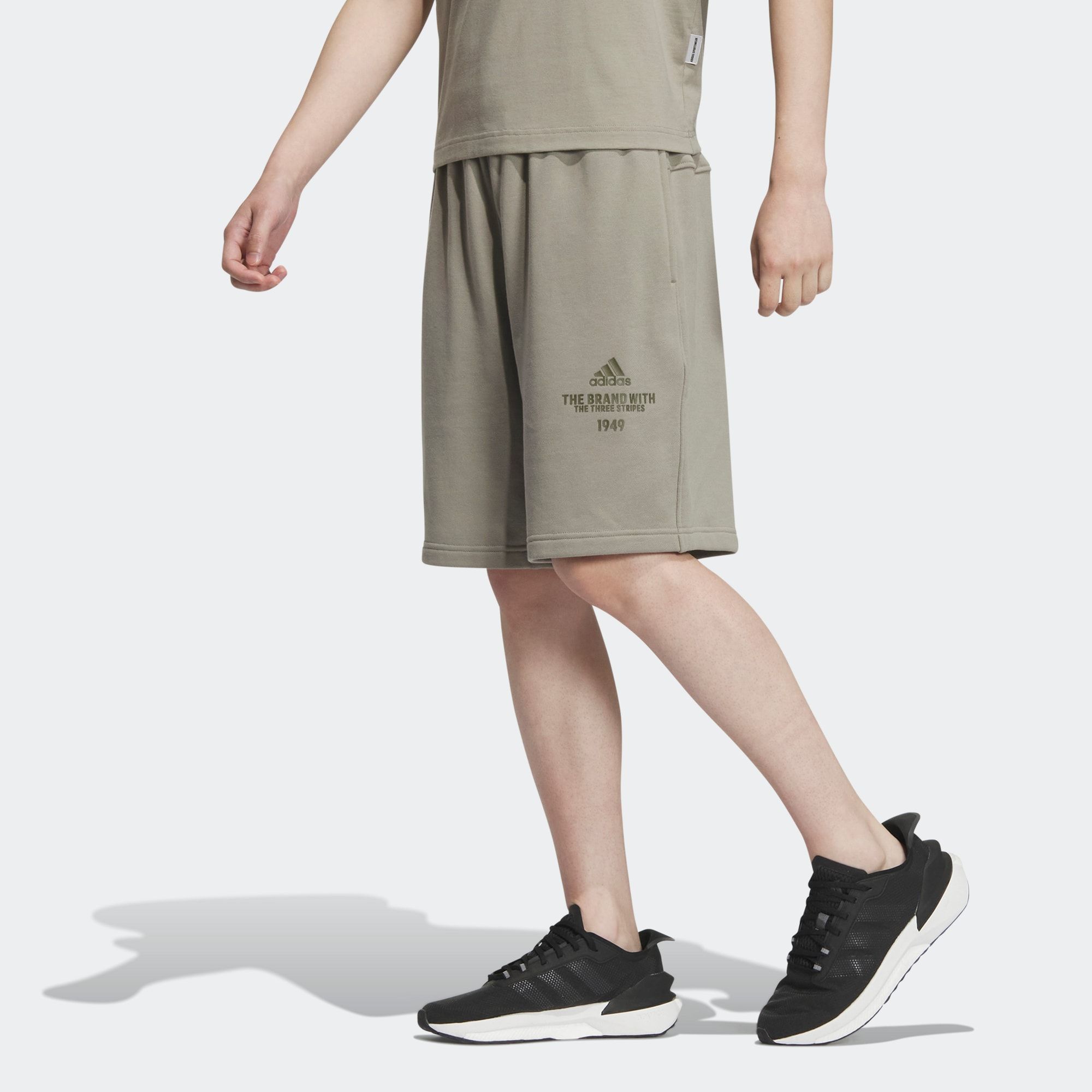 Adidas Verbiage Shorts 'Grey' IP3933 sold by KicksCrew product image thumbnail 2