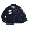 Supreme x New Era x MLB Varsity Jacket 'Black Multi-Color' SUP-SS20-573 sold by KicksCrew