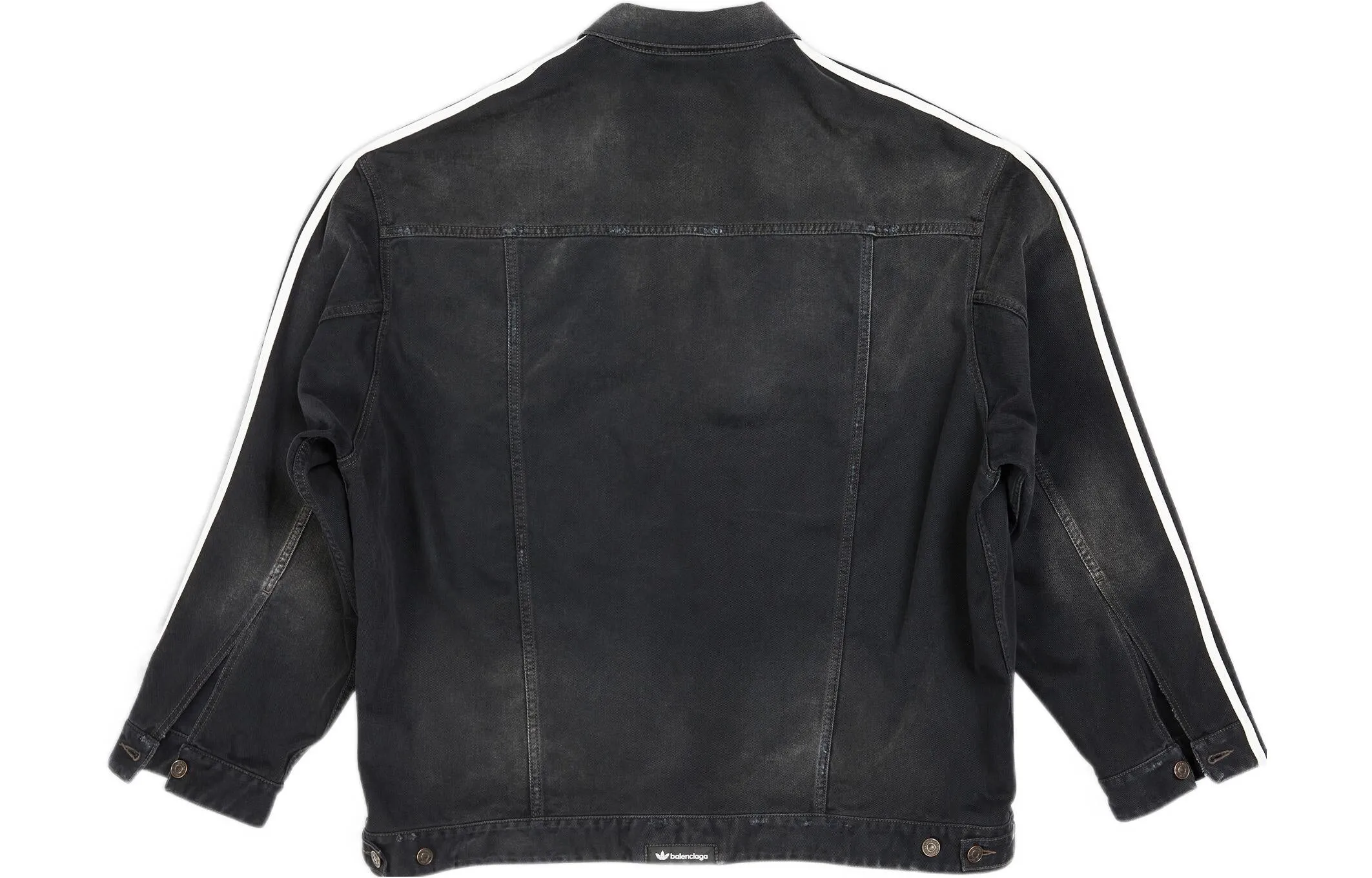 Balenciaga x adidas Oversized Denim Jacket 'Black' 724775TNW541129 sold by KicksCrew product image thumbnail 2