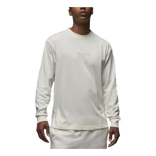 Air Jordan Wordmark Long-Sleeve T-Shirt 'Sail' FJ0702-133 sold by KicksCrew