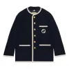 (WMNS) Gucci Retro Tweed Jacket With Embroidery 'Blue' 749578-ZANIZ-4613 sold by KicksCrew