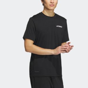 adidas Terrex Logo Tech Short Sleeve T-shirt 'Black' IC4414 sold by KicksCrew