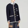 (WMNS) Gucci Retro Tweed Jacket With Embroidery 'Blue' 749578-ZANIZ-4613 sold by KicksCrew