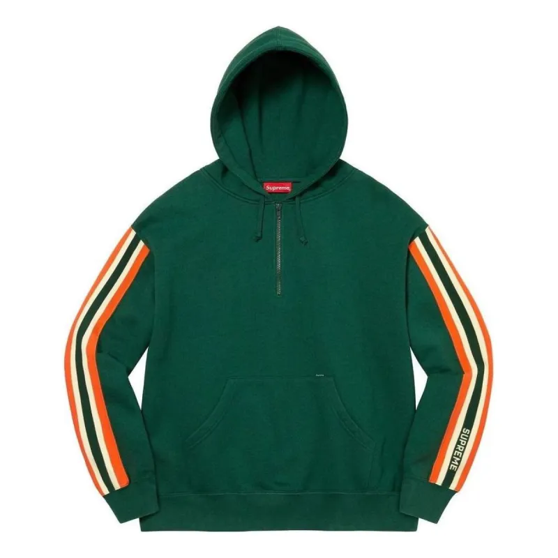 Supreme SS23 Week7 Half Zip Hoodie 'Green' SUP-SS23-141 sold by KicksCrew