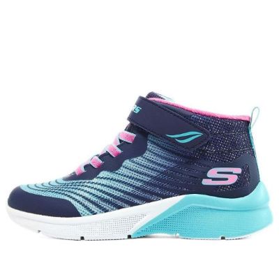 (GS) Skechers Girls Microspec Rejoice Racer 'Navy Light Blue Pink' 303070L-NVMT sold by KicksCrew