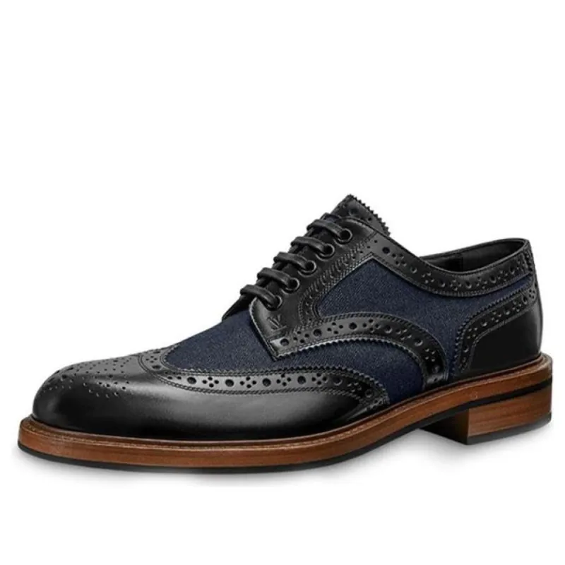 LOUIS VUITTON LV Voltaire Derby Shoes 'Black' 1A5WYR sold by KicksCrew