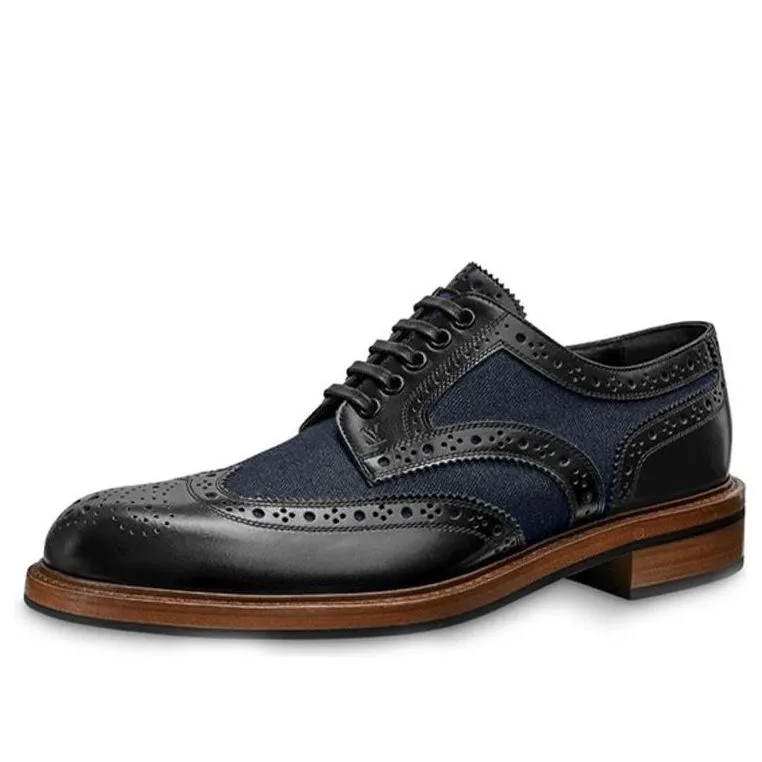 KicksCrew LOUIS VUITTON LV Voltaire Derby Shoes 'Black' 1A5WYR