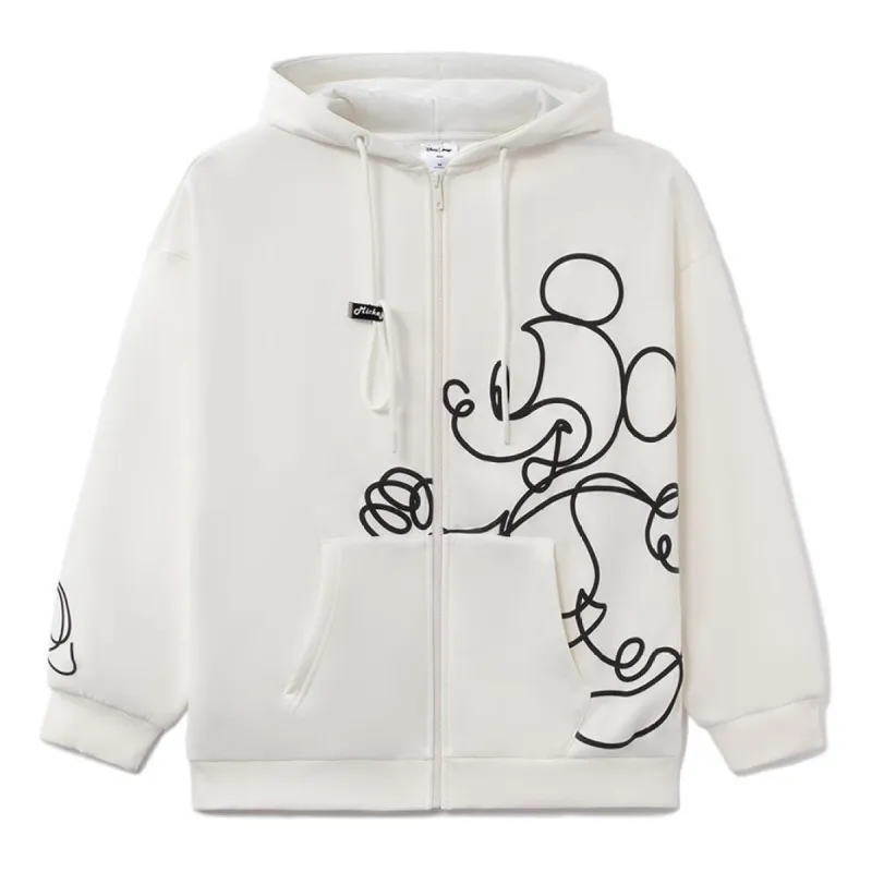 (WMNS) Li-Ning x Disney Graphic Hooded Jacket 'White' AWDRD58-5 sold by KicksCrew