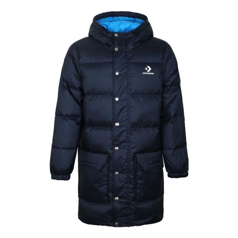 Converse Long Down Puffer Jacket 'Navy Blue' 10006882-A02 sold by KicksCrew
