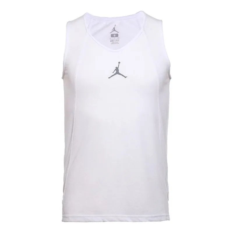 Air Jordan Rise Dri-FIT Basketball Tank 'White' 789481-100 sold by KicksCrew