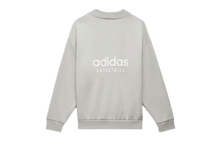 adidas Basketball Crew Sweatshirt 'Grey' IA3435 sold by KicksCrew product image thumbnail 2