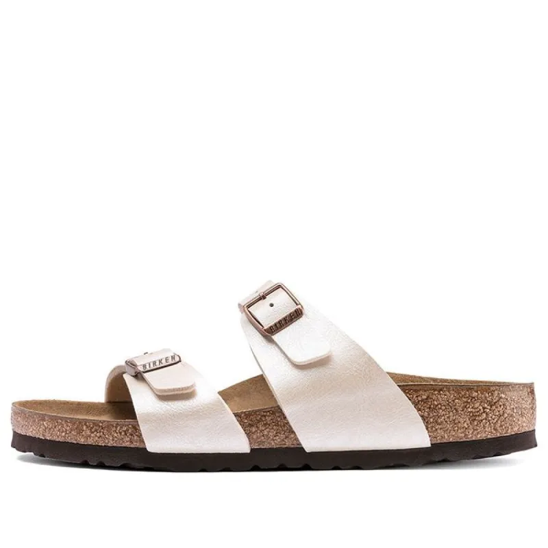 Birkenstock Sydney Birko-Flor Graceful Narrow Fit Sandals 'Pearl White' 1016171 sold by KicksCrew