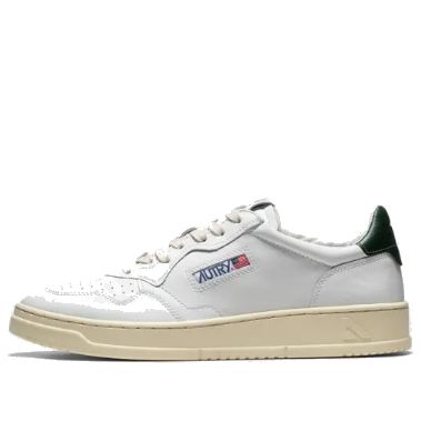 Autry Medalist Leather Low 'White Dark Green' AULM-LL47 sold by KicksCrew