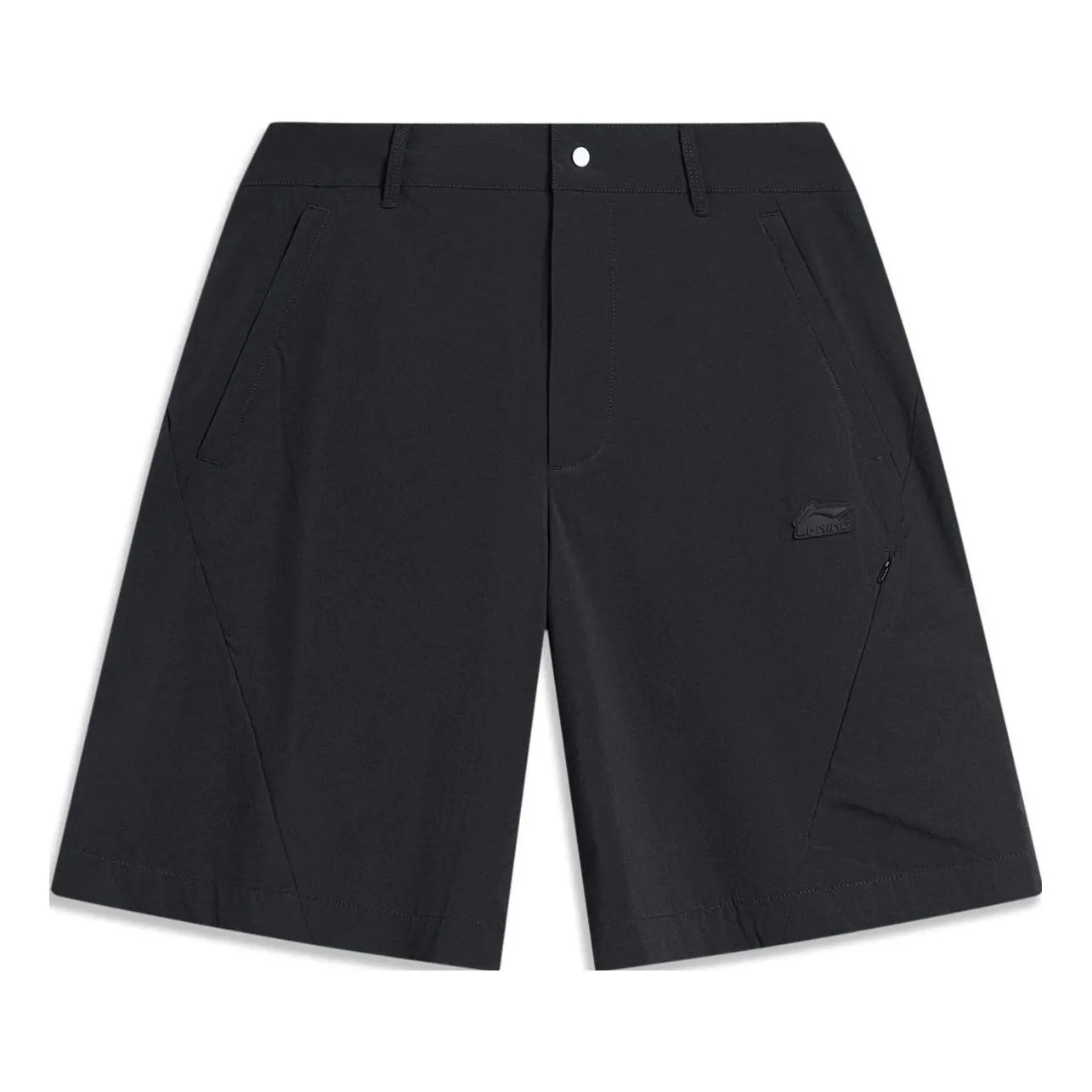 Li-Ning Label Logo Shorts 'Black' AKST439-1 sold by KicksCrew