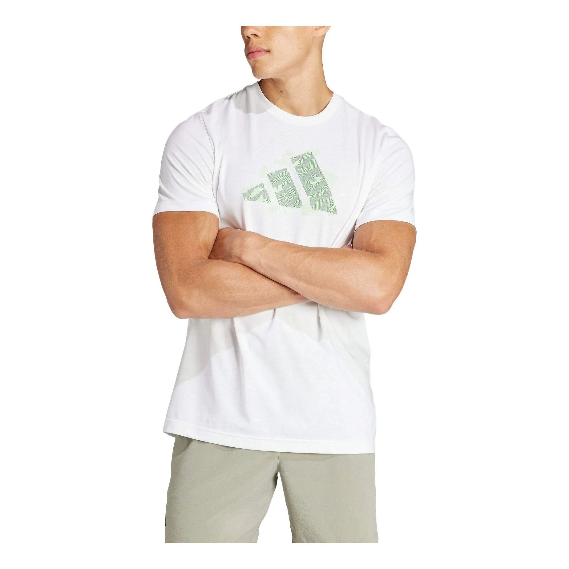 adidas Aeroready Logo Slam Graphic Tennis T-Shirt 'White' IS2418 sold by KicksCrew