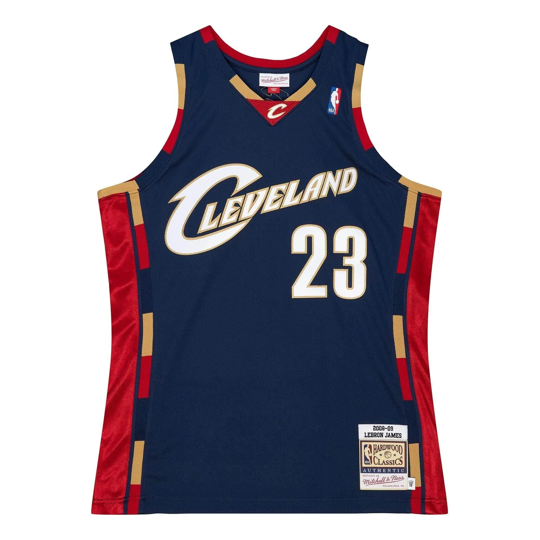 Mitchell & Ness x NBA Cleveland Cavaliers 2008-09 Jersey 'Lebron James 23' AJY4CP19126-CCANAVY08LJA sold by KicksCrew