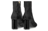 (WMNS) LOUIS VUITTON Silhouette 8cm Heeled Boots 'Black Monogram' 1ABP9G sold by KicksCrew