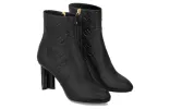 (WMNS) LOUIS VUITTON Silhouette 8cm Heeled Boots 'Black Monogram' 1ABP9G sold by KicksCrew