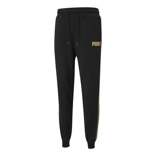 Puma Track Pants 'Black Gold' 587664-01 sold by KicksCrew