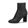 (WMNS) LOUIS VUITTON Silhouette 8cm Heeled Boots 'Black Monogram' 1ABP9G sold by KicksCrew