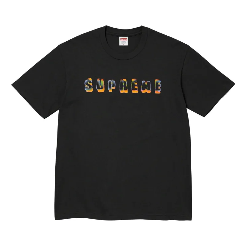 Supreme Stencil T-Shirt 'Black' SUP-FW23-018 sold by KicksCrew