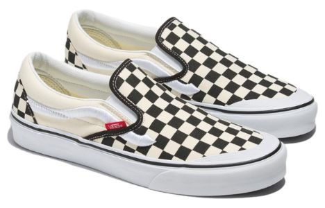Vans Classic Slip-On 138 Sidestripe 'Black Checkerboard' VN000BW3BKC sold by KicksCrew