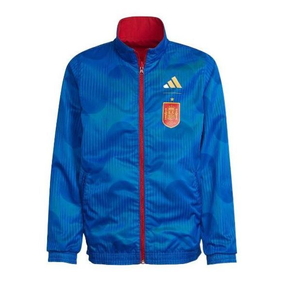 (GS) adidas Spain Anthem Jacket 'Blue' HE8905 sold by KicksCrew